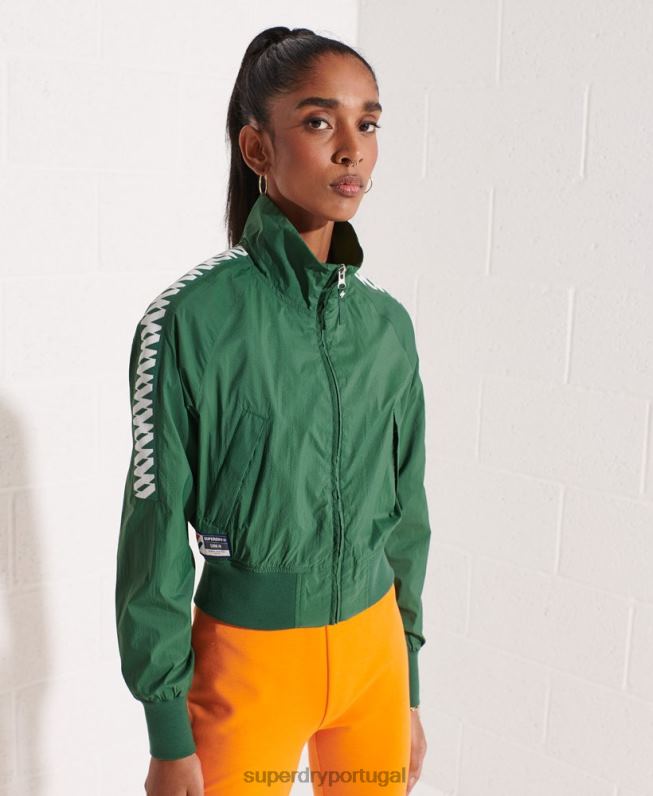 jaqueta code energy sd-windrunner mulheres verde roupas Superdry 2208H5698