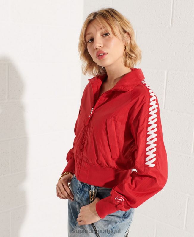 jaqueta code energy sd-windrunner mulheres vermelho roupas Superdry 2208H5670