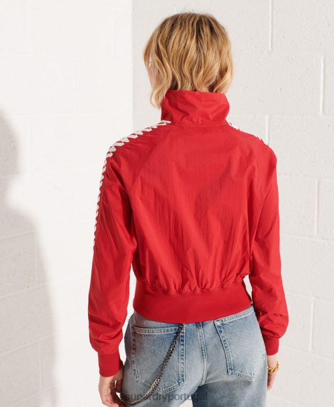 jaqueta code energy sd-windrunner mulheres vermelho roupas Superdry 2208H5670