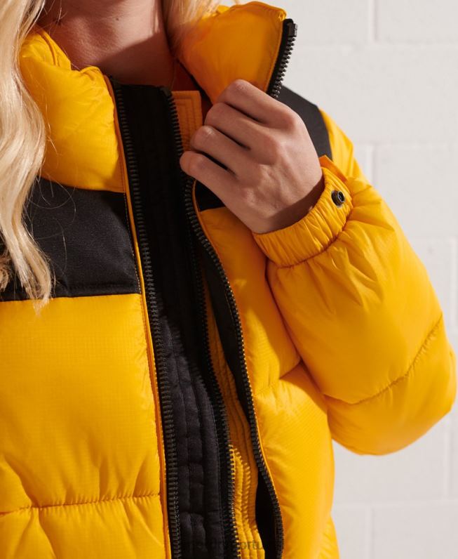 jaqueta de código mulheres amarelo roupas Superdry 2208H5477