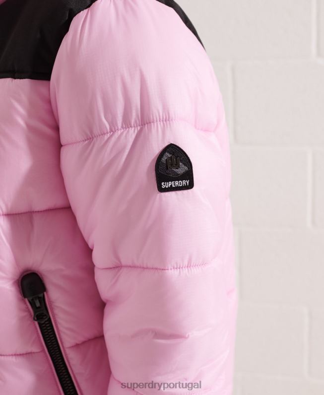 jaqueta de código mulheres rosa roupas Superdry 2208H5601