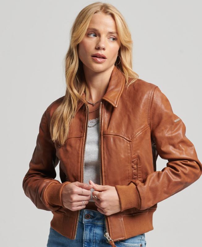 jaqueta de clube indie mulheres bronzeado roupas Superdry 2208H5417