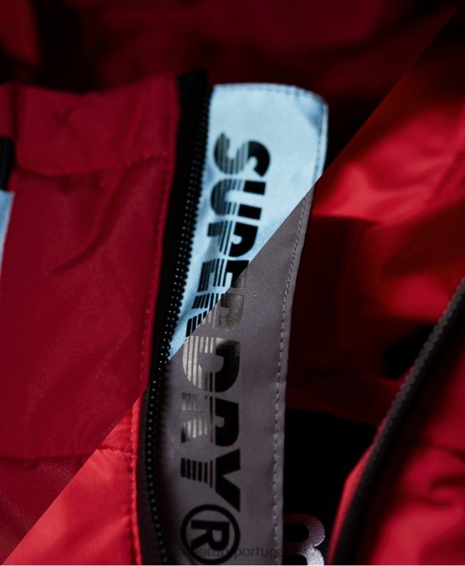 jaqueta de ícone de baiacu de espírito mulheres vermelho roupas Superdry 2208H3831