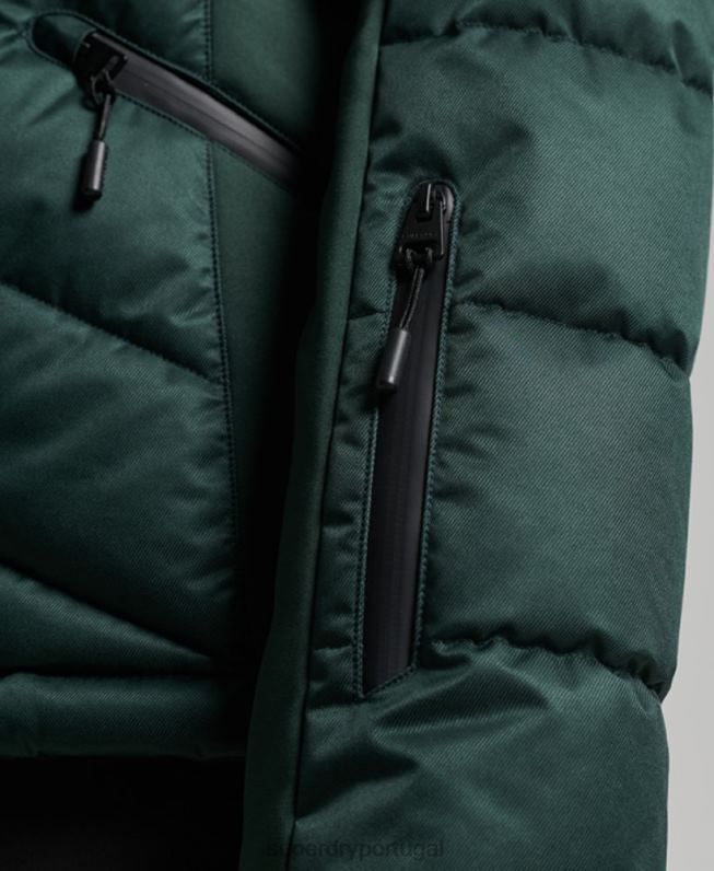 jaqueta de luxo de neve mulheres verde roupas Superdry 2208H3680