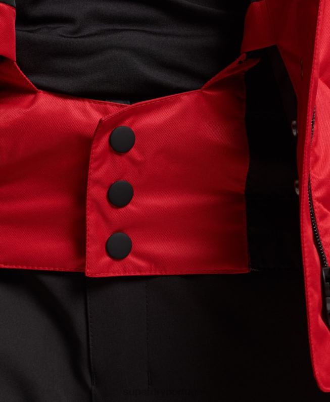 jaqueta de luxo de neve mulheres vermelho roupas Superdry 2208H3566