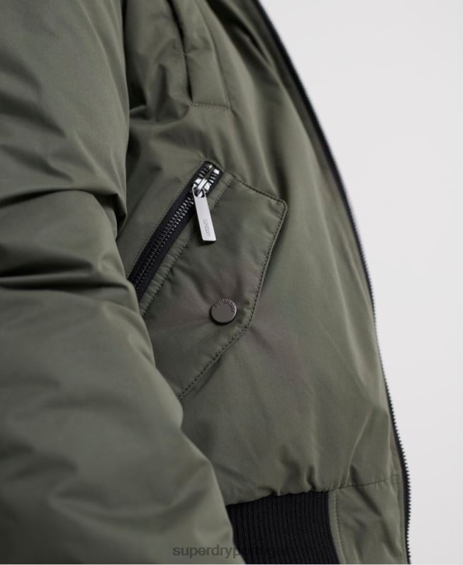 jaqueta de microfibra mulheres verde roupas Superdry 2208H5711