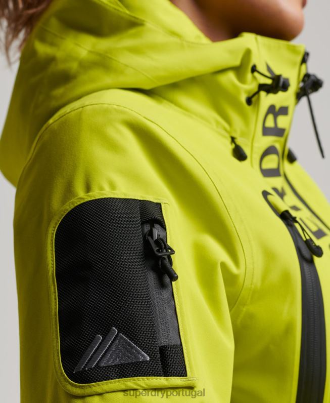 jaqueta de resgate final mulheres amarelo roupas Superdry 2208H3563