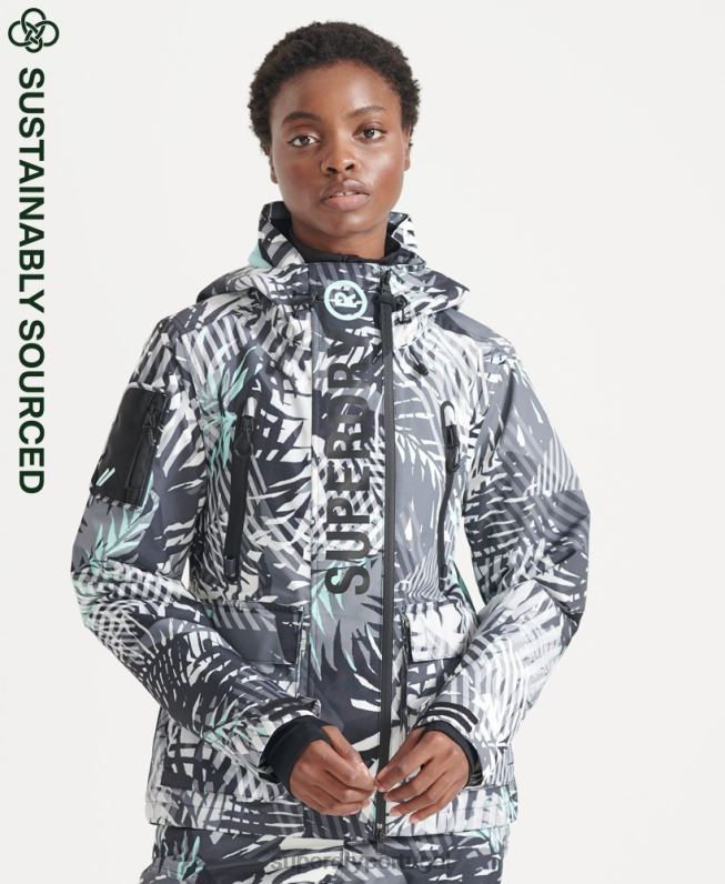 jaqueta de resgate final mulheres verde roupas Superdry 2208H5528