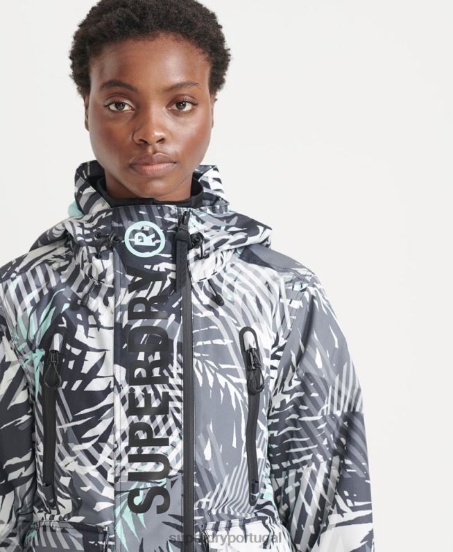 jaqueta de resgate final mulheres verde roupas Superdry 2208H5528