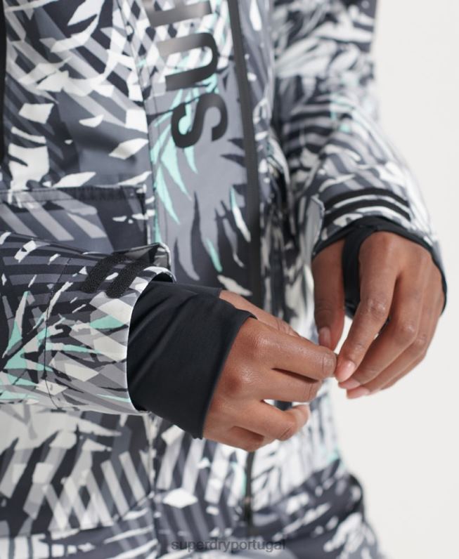 jaqueta de resgate final mulheres verde roupas Superdry 2208H5528