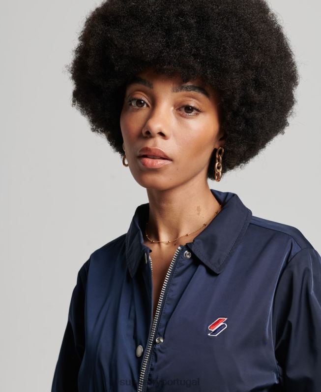 jaqueta de treinador essencial mulheres marinha roupas Superdry 2208H5425