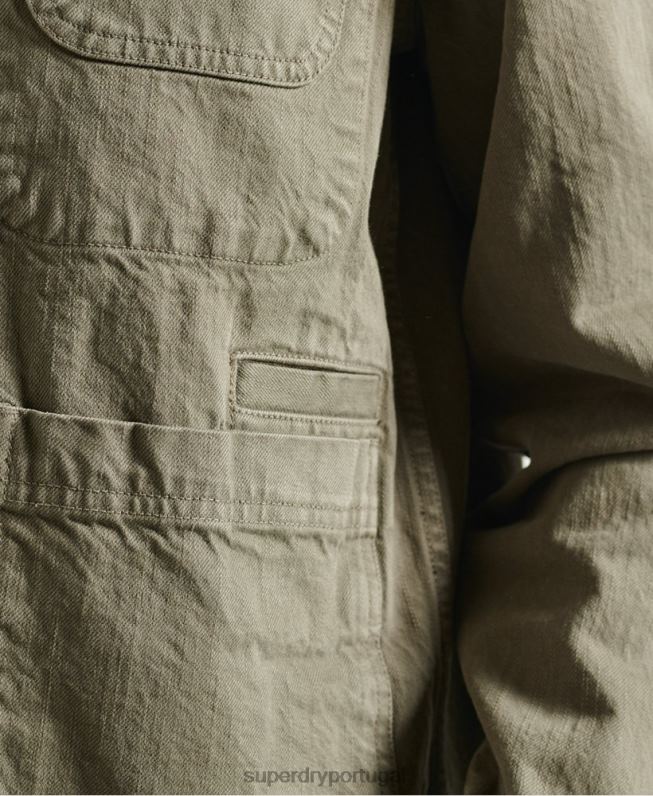 jaqueta dry artist edição limitada mulheres caqui roupas Superdry 2208H5690