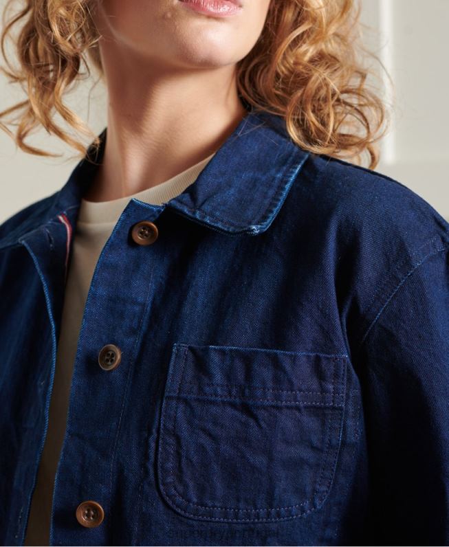 jaqueta dry artist edição limitada mulheres marinha roupas Superdry 2208H5563