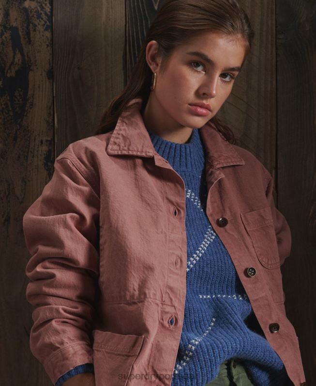 jaqueta dry artist edição limitada mulheres rosa roupas Superdry 2208H5678