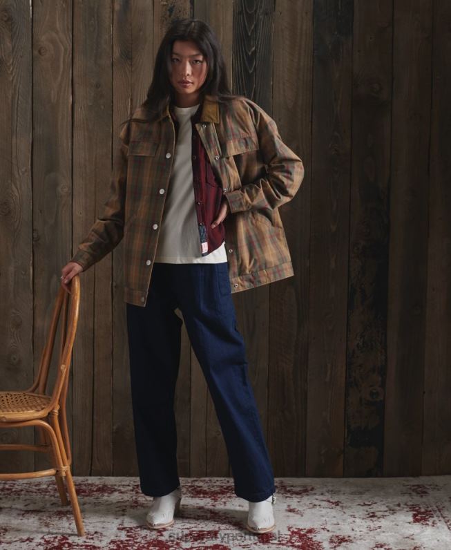 jaqueta dry cruiser edição limitada mulheres marrom roupas Superdry 2208H5549