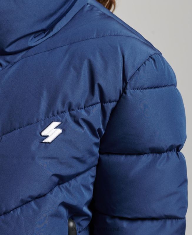 jaqueta esportiva sem capuz mulheres marinha roupas Superdry 2208H3760
