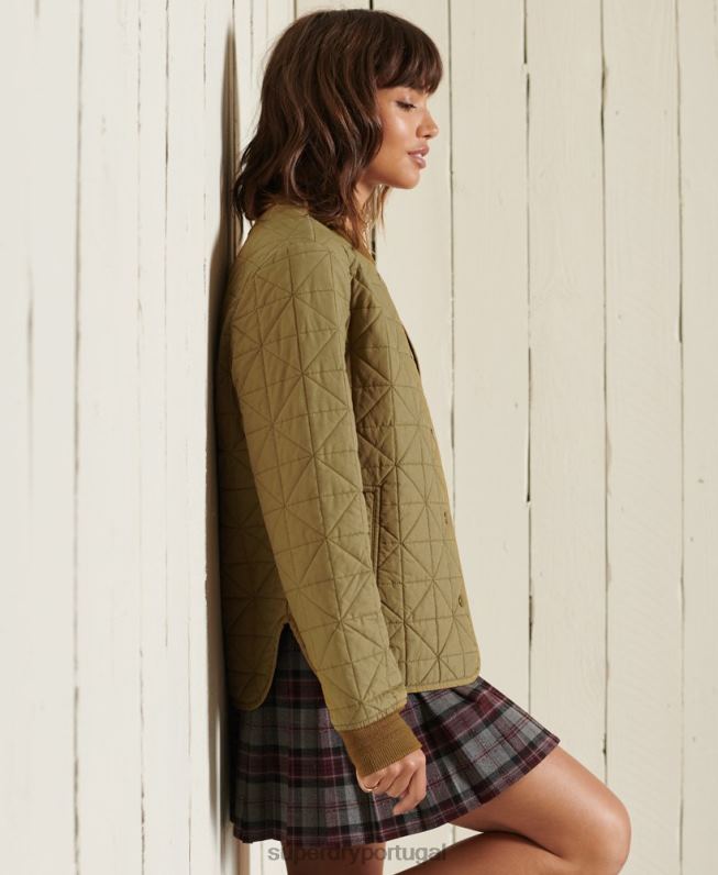 jaqueta forro mulheres bronzeado roupas Superdry 2208H5732