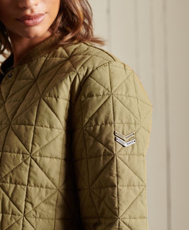 jaqueta forro mulheres bronzeado roupas Superdry 2208H5732