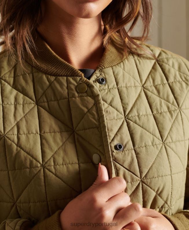 jaqueta forro mulheres bronzeado roupas Superdry 2208H5732
