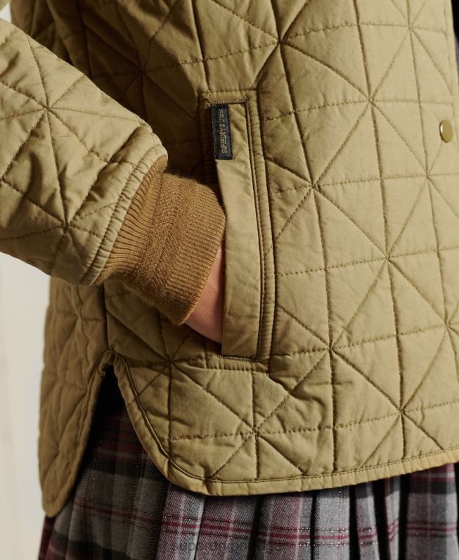 jaqueta forro mulheres bronzeado roupas Superdry 2208H5732