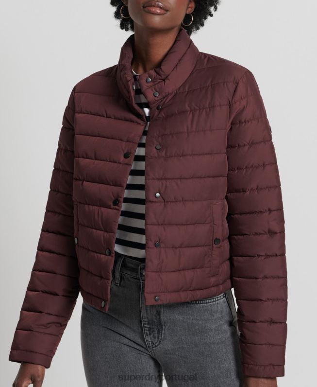 jaqueta fuji boxy mulheres vermelho roupas Superdry 2208H5535