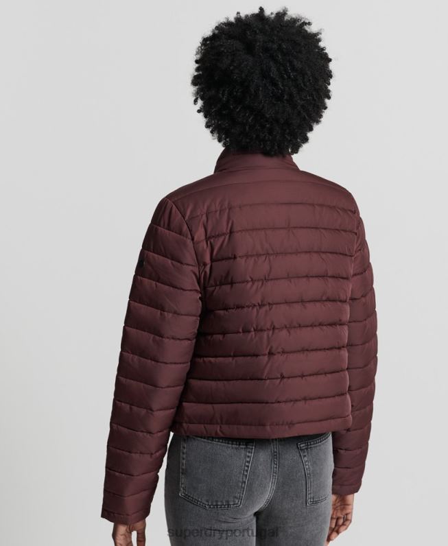 jaqueta fuji boxy mulheres vermelho roupas Superdry 2208H5535