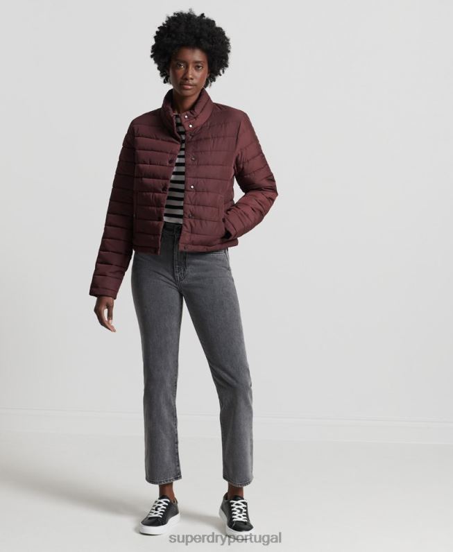 jaqueta fuji boxy mulheres vermelho roupas Superdry 2208H5535