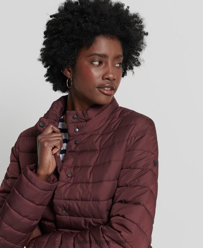 jaqueta fuji boxy mulheres vermelho roupas Superdry 2208H5535