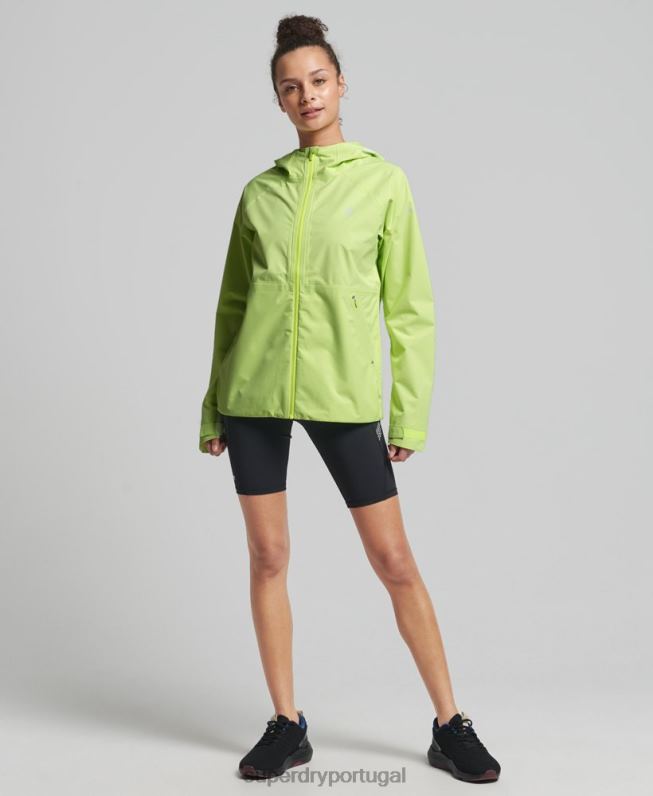 jaqueta impermeável mulheres amarelo roupas Superdry 2208H5500