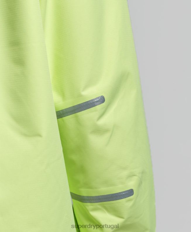 jaqueta impermeável mulheres amarelo roupas Superdry 2208H5500