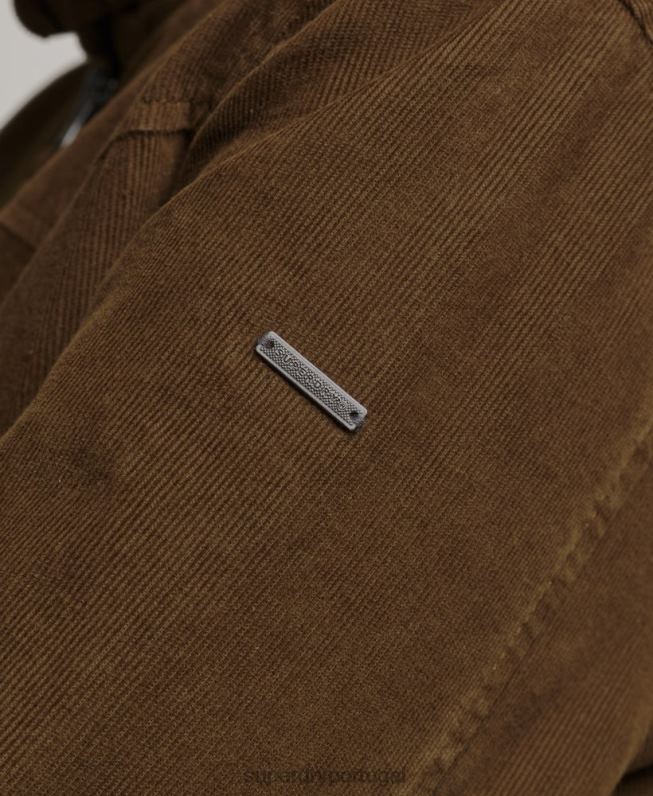 jaqueta indie forrada borg mulheres marrom roupas Superdry 2208H5438