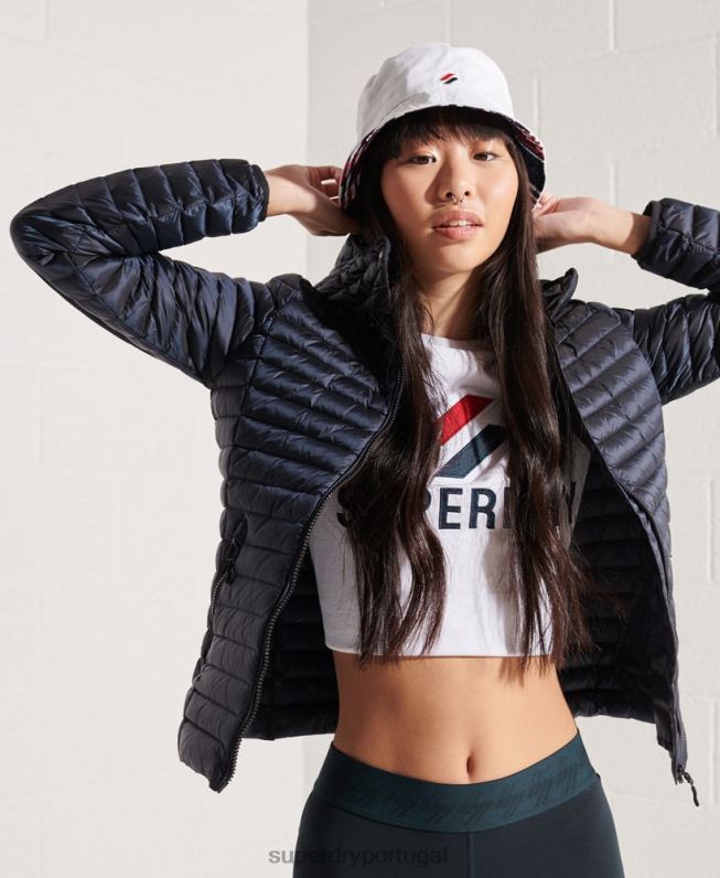 jaqueta núcleo mulheres marinha roupas Superdry 2208H5719