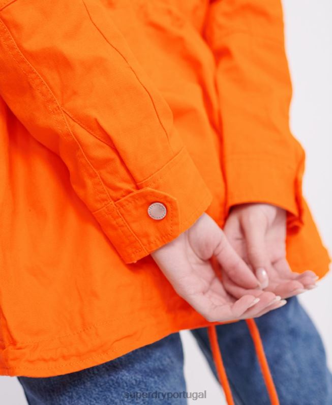 jaqueta novata do deserto mulheres laranja roupas Superdry 2208H3856
