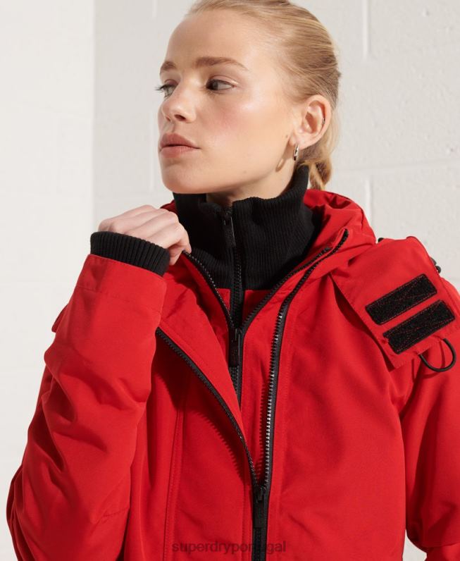 jaqueta otomana sd-windcheater mulheres vermelho roupas Superdry 2208H5676