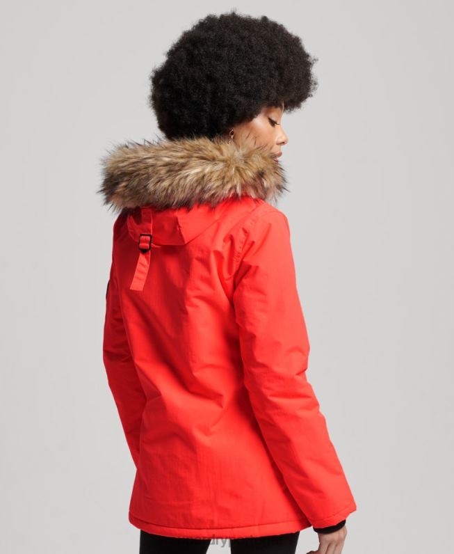 jaqueta parka everest mulheres coral roupas Superdry 2208H5648