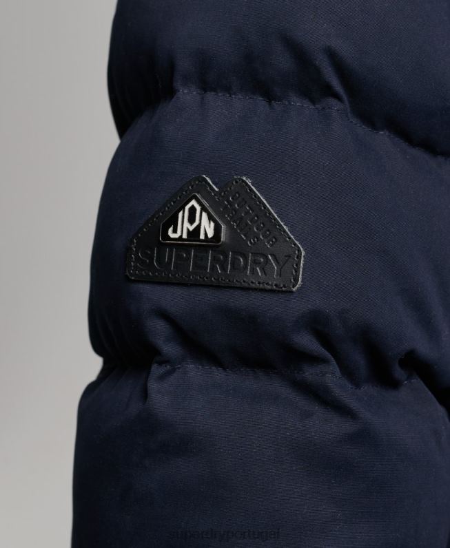 jaqueta parka microfibra expedição mulheres marinha roupas Superdry 2208H3658