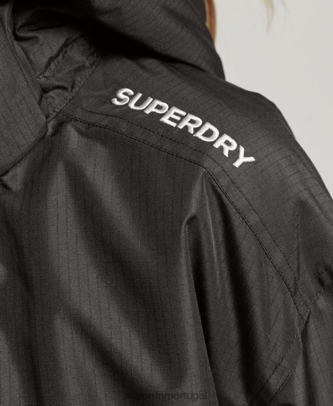 jaqueta sd-windcheater mulheres preto roupas Superdry 2208H3557