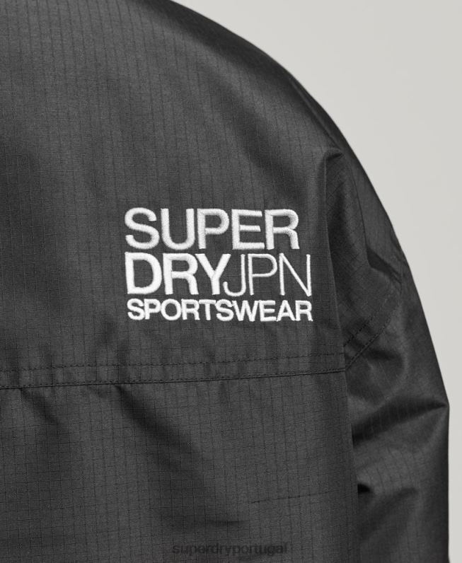 jaqueta sd-windcheater mulheres preto roupas Superdry 2208H3557