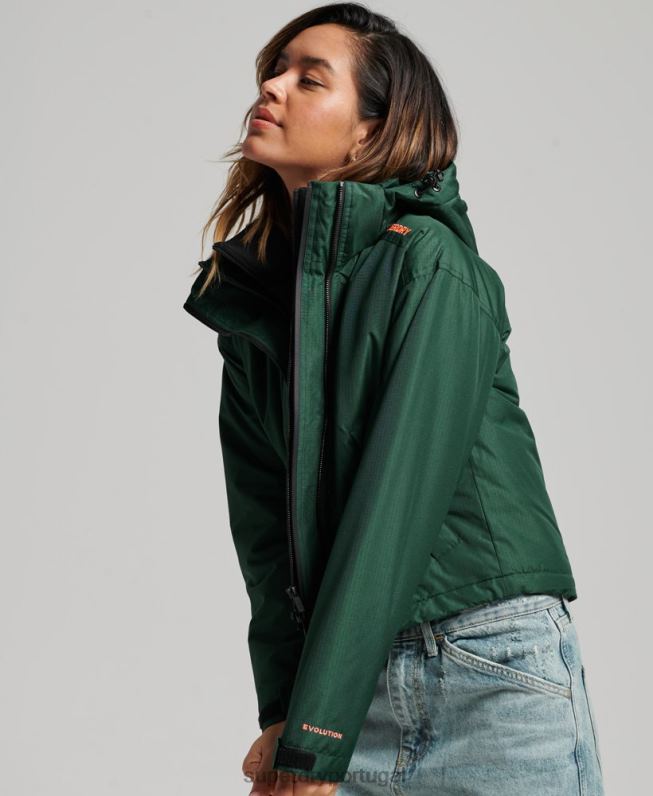jaqueta sd-windcheater mulheres verde roupas Superdry 2208H3527