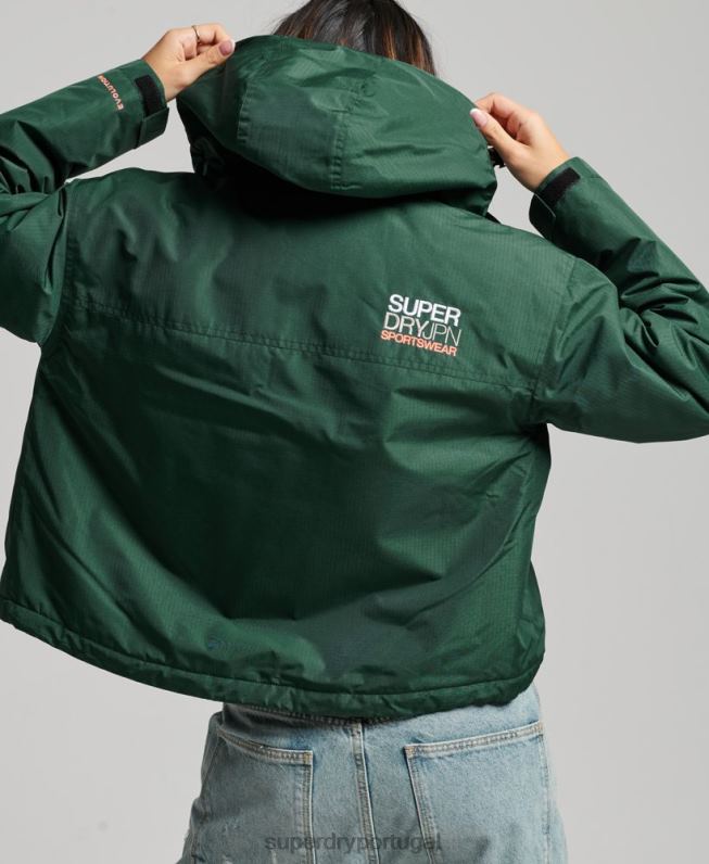 jaqueta sd-windcheater mulheres verde roupas Superdry 2208H3527