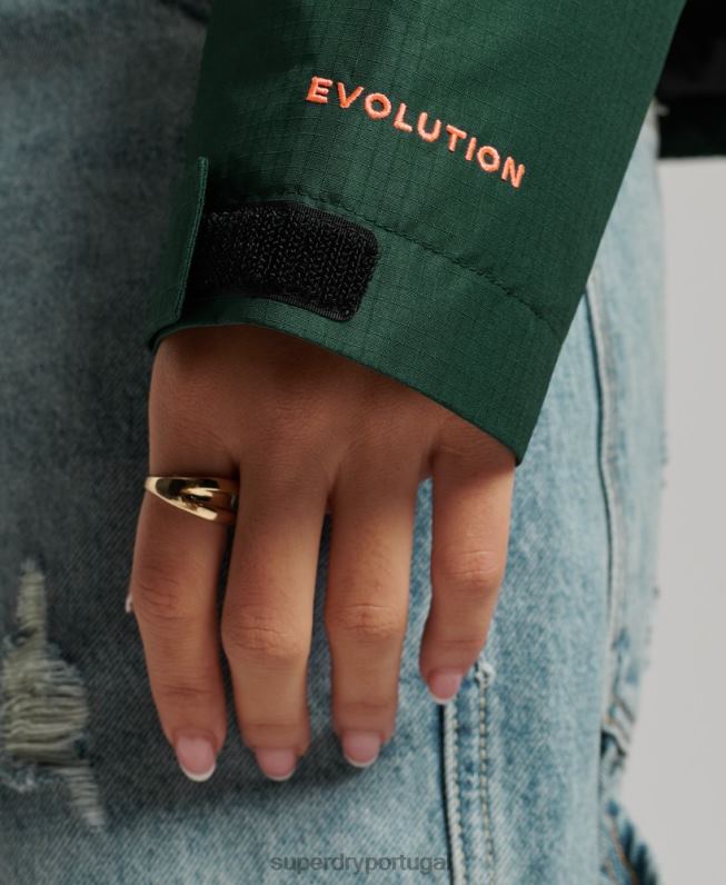 jaqueta sd-windcheater mulheres verde roupas Superdry 2208H3527