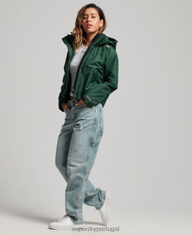 jaqueta sd-windcheater mulheres verde roupas Superdry 2208H3527