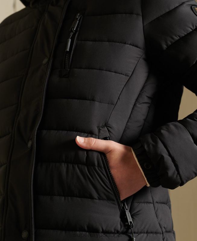 jaqueta super fuji mulheres preto roupas Superdry 2208H3847
