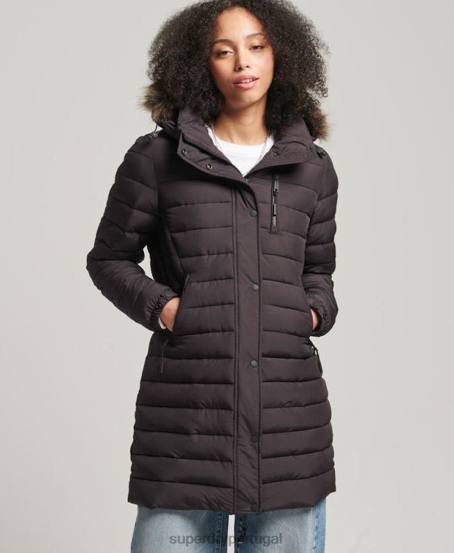jaqueta super fuji mulheres roxo roupas Superdry 2208H3656