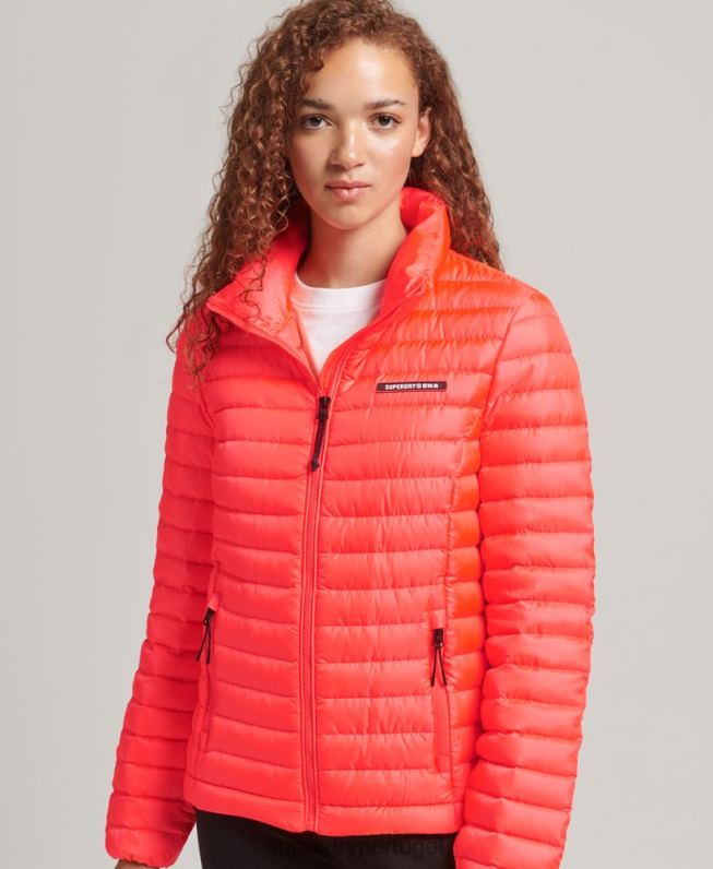 jaqueta tech core mulheres coral roupas Superdry 2208H3714
