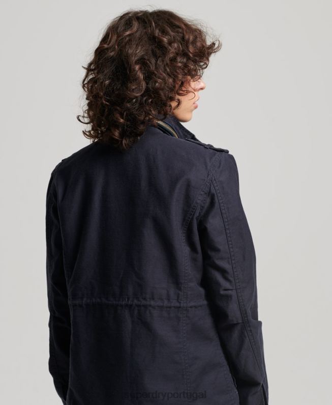 jaqueta vintage m65 mulheres marinha roupas Superdry 2208H3520