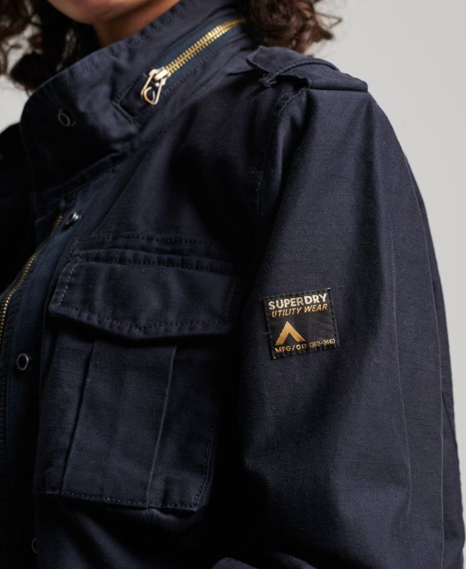 jaqueta vintage m65 mulheres marinha roupas Superdry 2208H3520