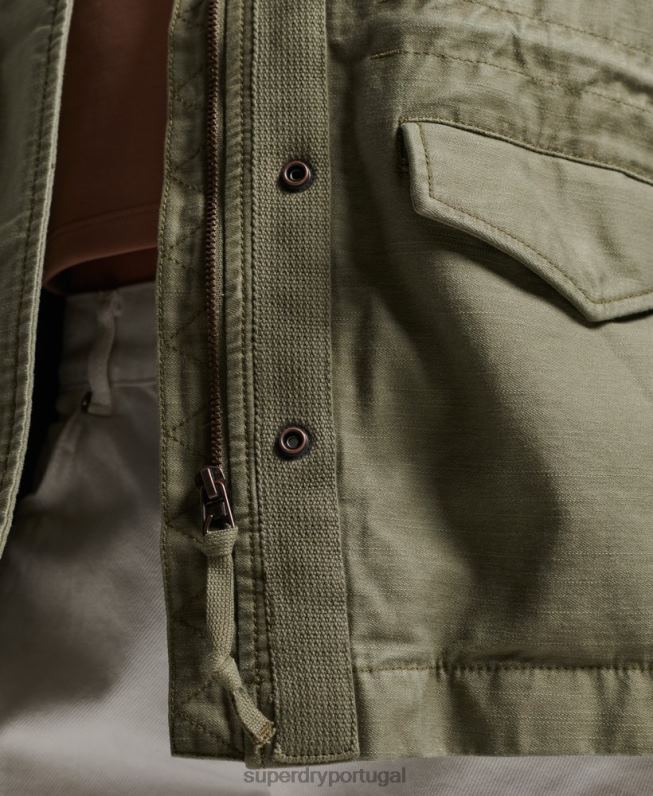 jaqueta vintage m65 mulheres verde roupas Superdry 2208H1992