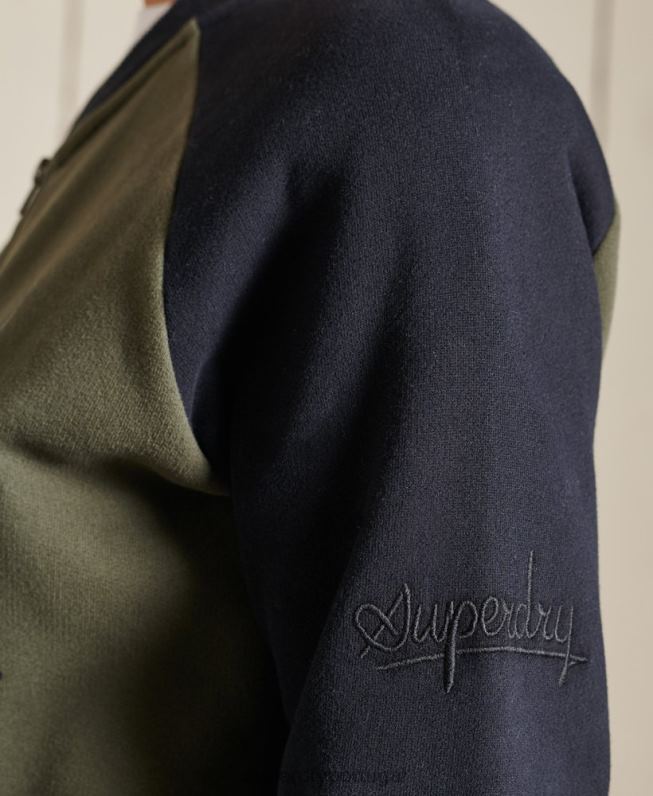 jaquetas de bombardeiro oversized vintage mulheres verde roupas Superdry 2208H6040