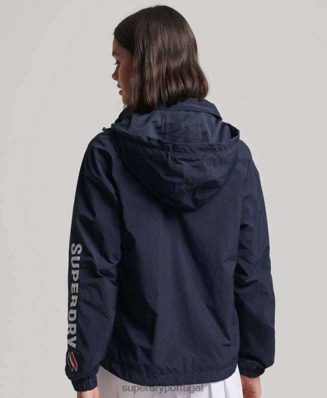 overhead gráfico essencial de código mulheres marinha roupas Superdry 2208H5581